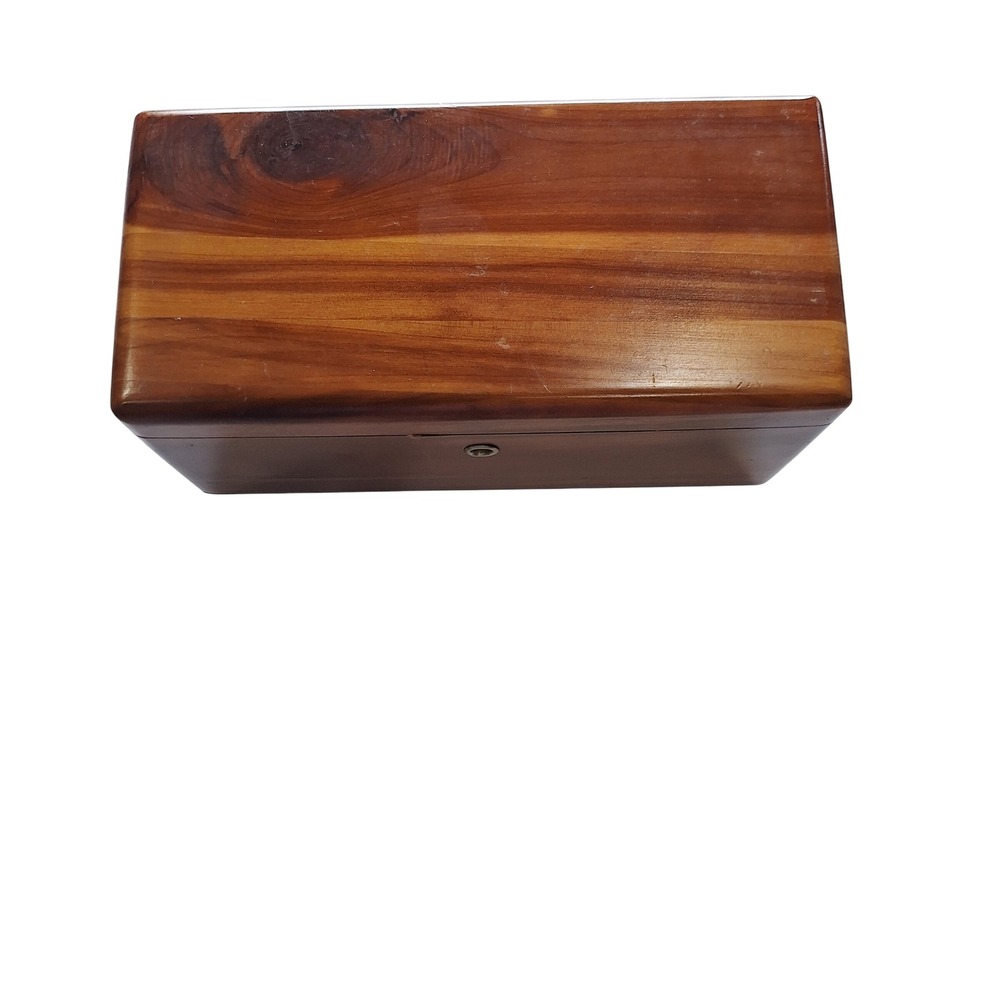Vintage Lane Cedar Chest Miniature Jewelry Box Carlson Furniture Wood Keepsake